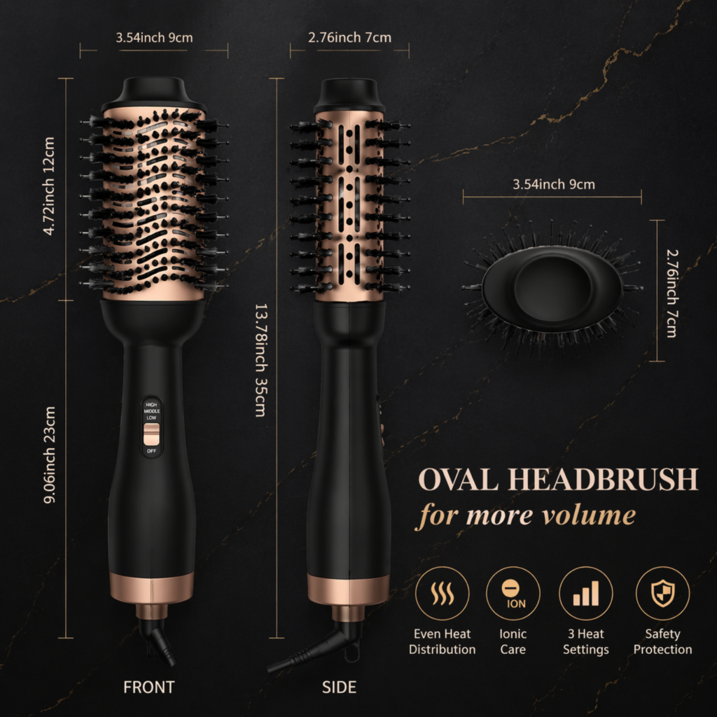 one step hair dryer brush